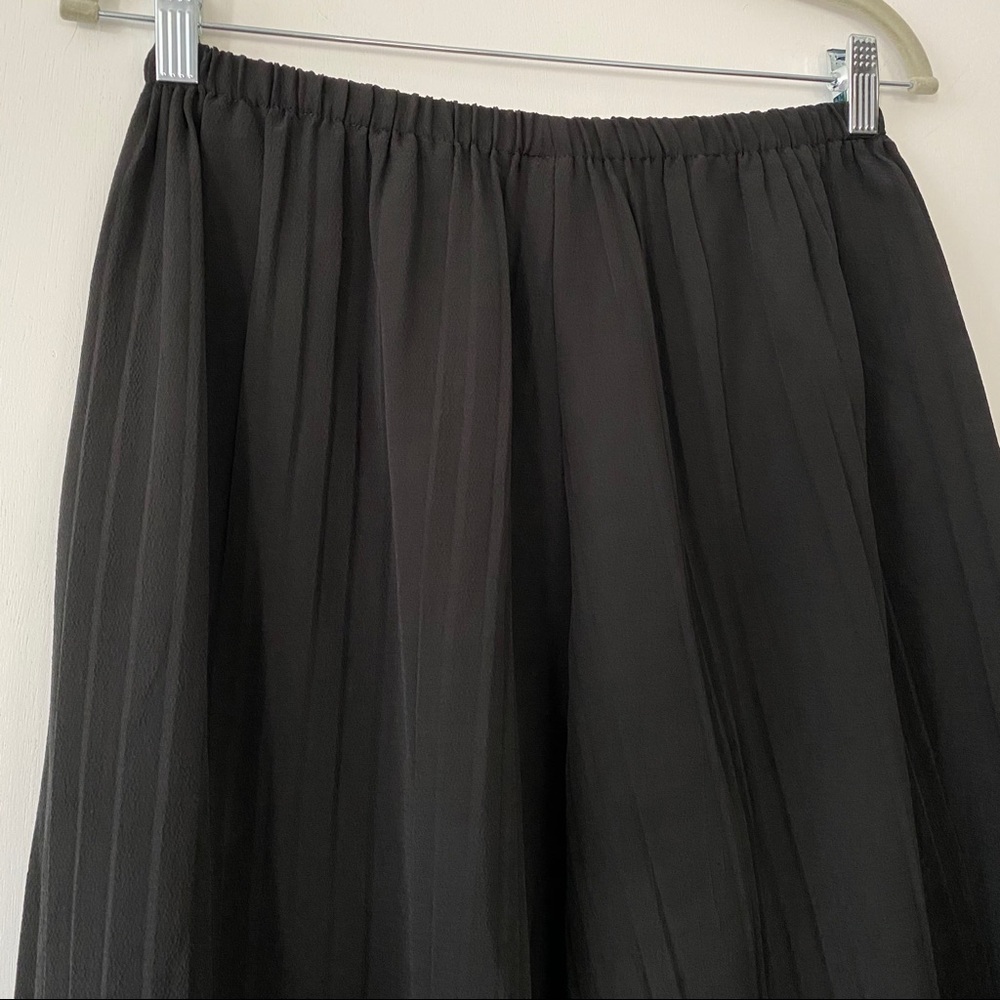 Joseph Ribkoff Pleated Wide Leg Black Palazzo Pant - Picture 4 of 8